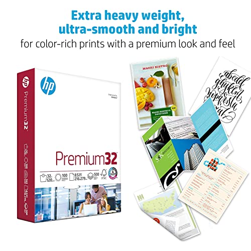 HP Paper Printer | 8.5 x 11 Paper | Premium 32 lb | 1 Ream - 500 Sheets | 100 Bright | Made in USA - FSC Certified | 113100R - Image 3