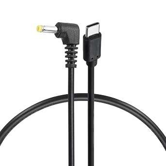 MECCANIXITY USB C to DC Power Cable 20V 3A 60W 4.0x1.7mm 1.3ft USB C to DC Barrel PD Trigger Plug Type-C Power Cord Fast Charging Cable for Laptop Monitor, Security Camera