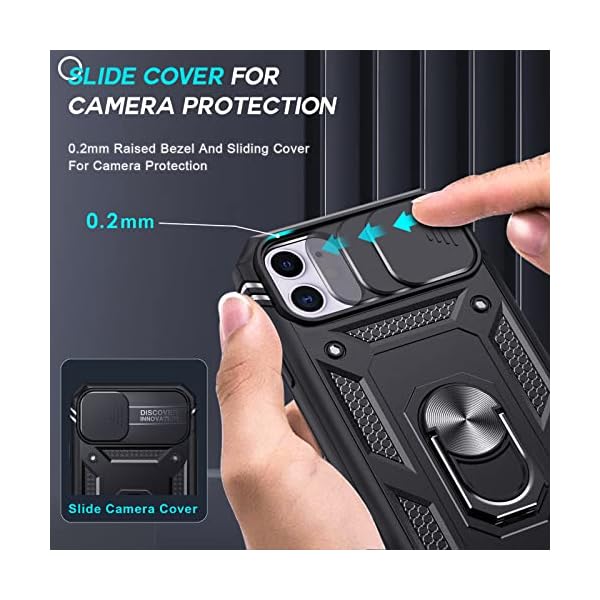 LeYi Funda para iPhone 11 con [2-Unidades] Cristal Vidrio Templado - Imagen 4