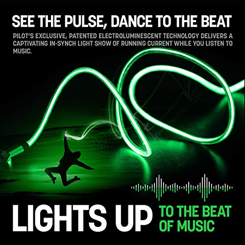 Pilot Electronics El-1301Gwk V2 Music Sync Auxiliary Audio Cable, 3.5Mm, Green #TOP2