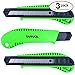 Box Cutter Utility Knife (3 PACK) - Premium Grade Strength - Retractable Snap Off Blades - Perfect Hobby Knife for Cutting Cardboard, Boxes, and More!