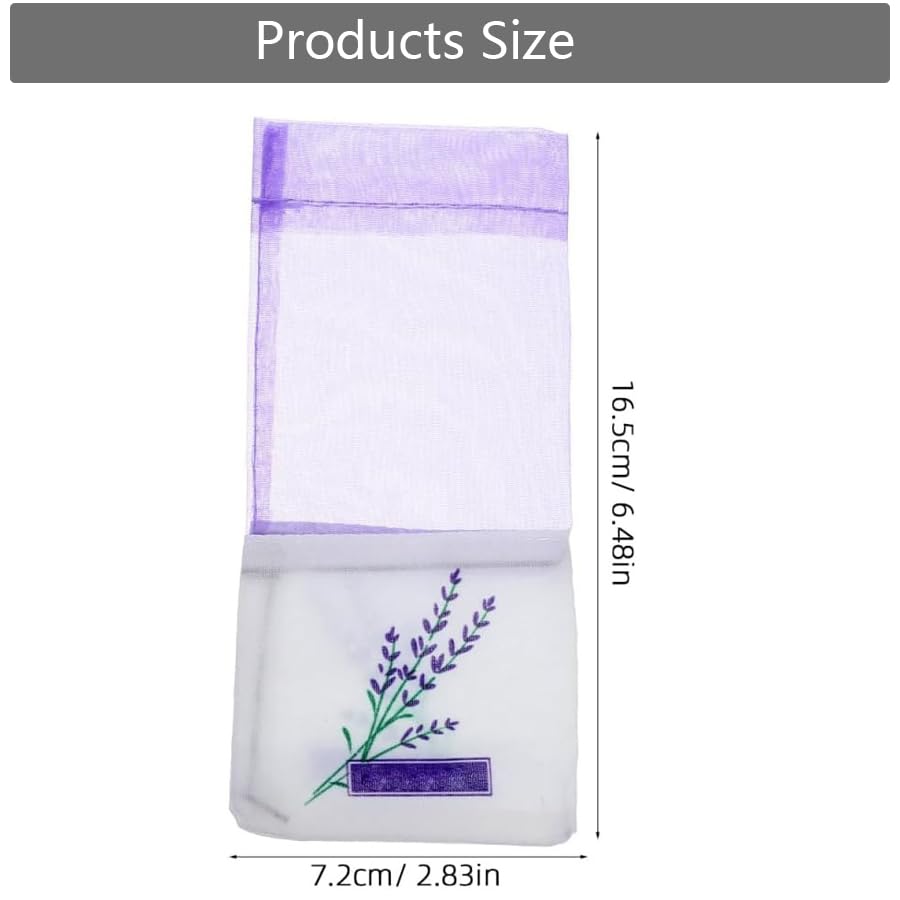 Bolsitas de Lavanda, Pack de 25, Bolsa Organza Lila miniatura 2