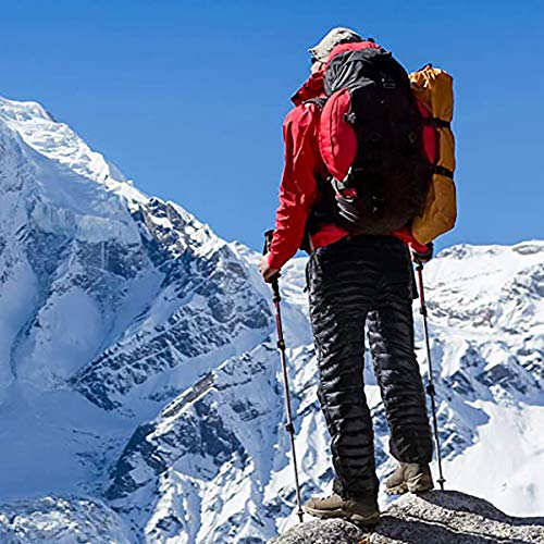 Naturehike Winter Dicke Daunenhose Schnee Skifahren Thermische Hitze Heißer Outdoor Winddichte Daunenhose (Schwarz XL)