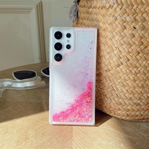 Coque transparente à paillettes Samsung A13 5G rose antichoc pour Galaxy A53 A54 S22 S20 FE
