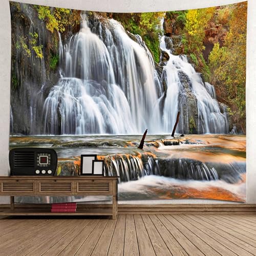 Tapisserie décoration murale automne pour habiller un grand mur blanc