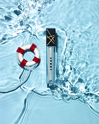 Lorac Lux Diamond Lip Gloss | Genuine Diamond Dust | Non-Sticky | High Tide White #TOP6