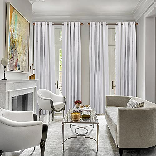 Daintier 150845-5226-20220108 2 Pack Curtain Rods For Windows,3/4 Inch Metal Single Telescoping Curtain Rod thumb #4