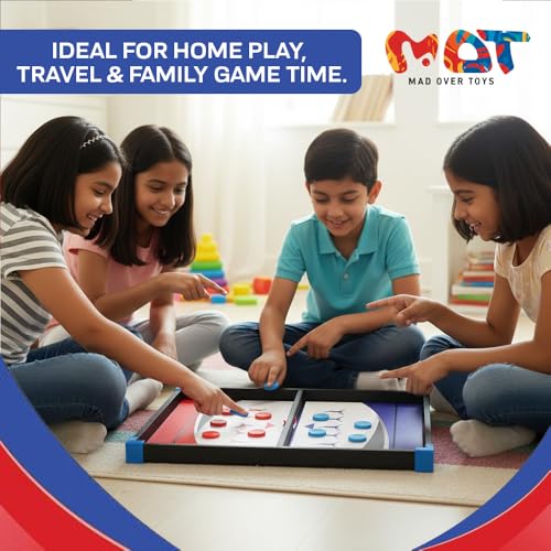 Image of 2 in 1 Junior String Hockey Game with Writing Board for Kids|Indoor Outdoor Pull String Hockey Toy|Fun Sports Sling Shot Toy for Boys Girls,Family Game,Hand-Eye Coordination Training Kit
