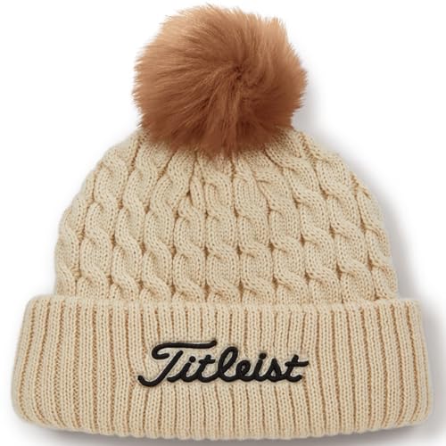 Titleist Cable Knit Pom Beanie