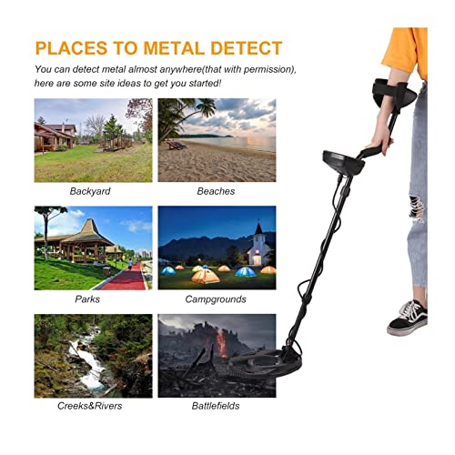 Metaaldetector Professionele Metaaldetector instelbare gevoeligheid Metal Detector Liquid Crystal Display met achtergrondverlichting Gold Detector Gold Finder Tri-tone Audio Gold Voor volwassen kind - Image 8