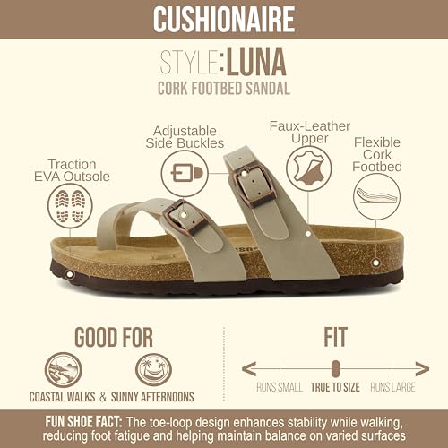 Save 34% on CUSHIONAIRE Luna Sandals for Women