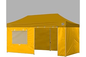 Eurmax USA Gold Canopy Full Zippered Walls for 10 x 20 Easy Pop Up