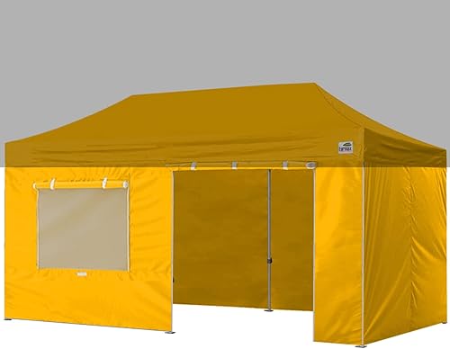 Miniatura 7 de Eurmax - Kit de paredes con cierre para toldo de 10 x 20pies, con ventana de malla y puerta enrollables, solo 4 paredes (color blanco)