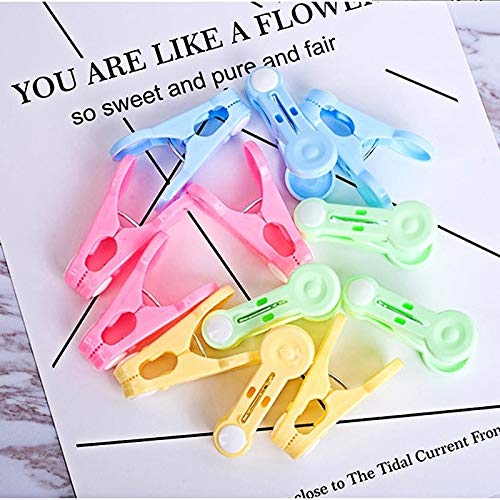 DXM. CVFG 12 PCS Mixed-color Household Multifunctional Plastic Sock Clip Clothes Underwear Drying Clip