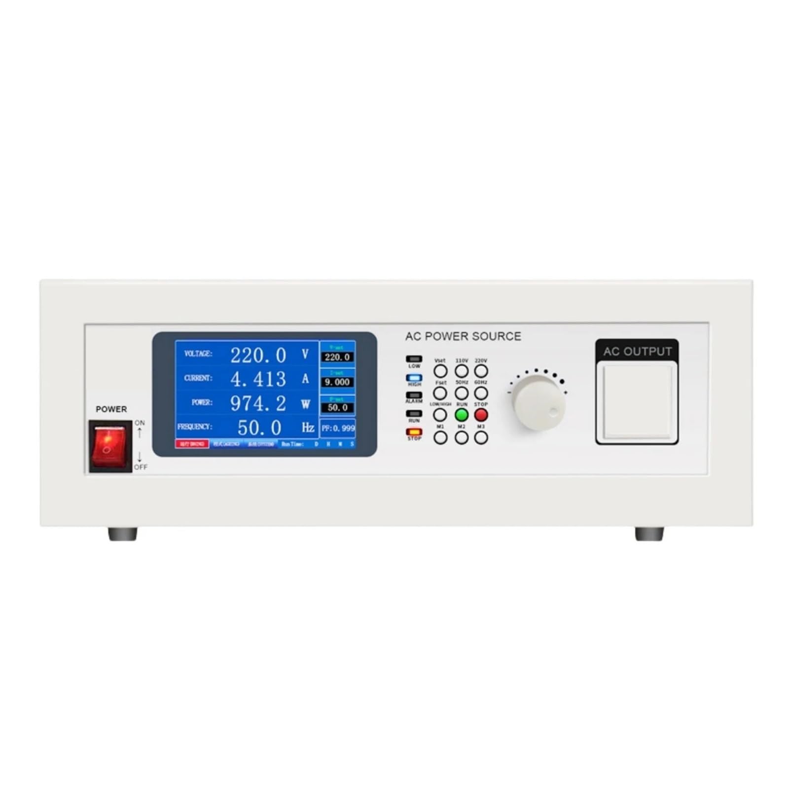 Fuente de alimentación CC variable, Fuente de alimentación CA programable monofásica banco alto voltaje y frecuencia ajustable(P9505-D (Single-phase 500VA))