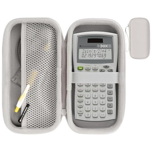 RIYADAone Hard Case Replacement for Texas Instruments TI-30XIIS TI-30XS TI-30Xa TI-36X Pro Scientific Calculator Case Only(Off White Case)