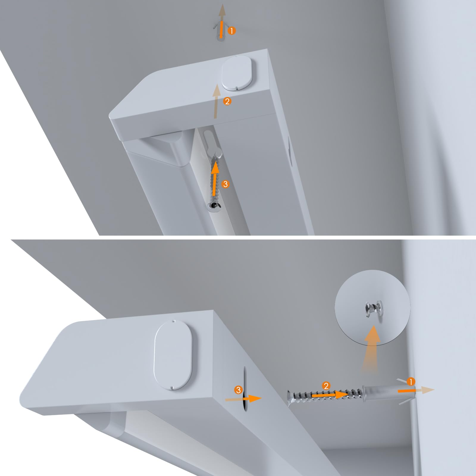 ENUOTEK Luce LED Sottopensile Cucina, Barra LED Sottopensile 545MM 2 Pezzi Dimmerabile, 3 Colori di Luce Regolabili 3000K 4000K 6500K Luci, 8W 750Lm, Per la Cucina e il Bagno, Funzione di Memoria