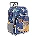 PERLETTI Kinder Rucksack Blau für Kindergarten Jungen 3 4 5 6 Jahre - Kinderrucksack mit Abnehmbaren Rädern für Kleinkinder - Pirat Dinosaurier Rollrucksack mit Reflektierenden Details (Dinosaurier)