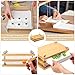 PATIKIL Wooden Book Press, 11.5x7.9Inch 3 Boards 2 Binding Layer Portable Bamboo Book Press Bookbinding Machine Tool Kits for Book Binding Supplies Handmade Paper Press, Wood