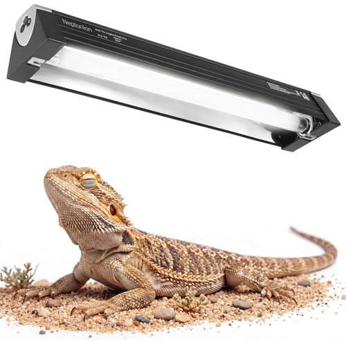 Luz UVB de reptil T5 de 12.5 pulgadas con bombilla UVB 10.0   Capucha NEPTONION de alto rendimiento para terrarios, reptiles tomadores, lagartos, camaleones, iguanas, dragones barbudos, 8 W
