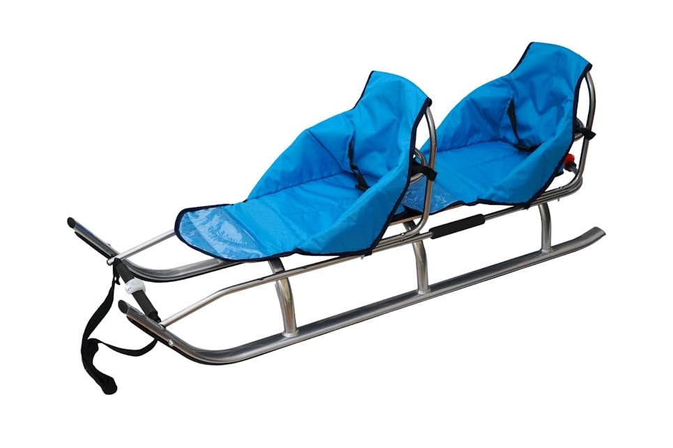 2in1 Kinder Duo Schlitten aus Aluminium mit...