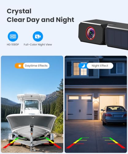 Image of AUTO-VOX Solar Wireless Backup Camera, 3 Minute Easy Install