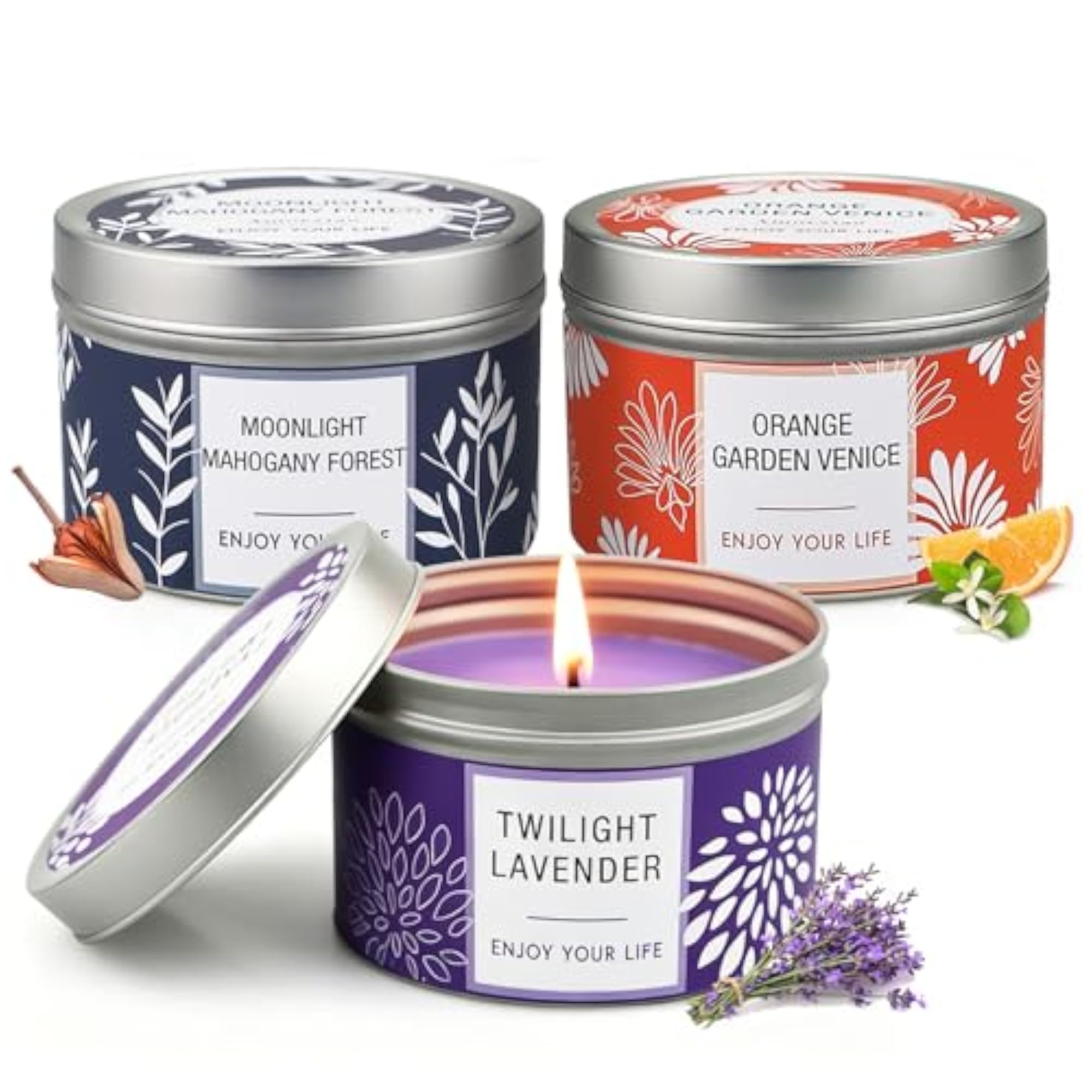 Candles for Home Scented, 3 Pack Scented Candles