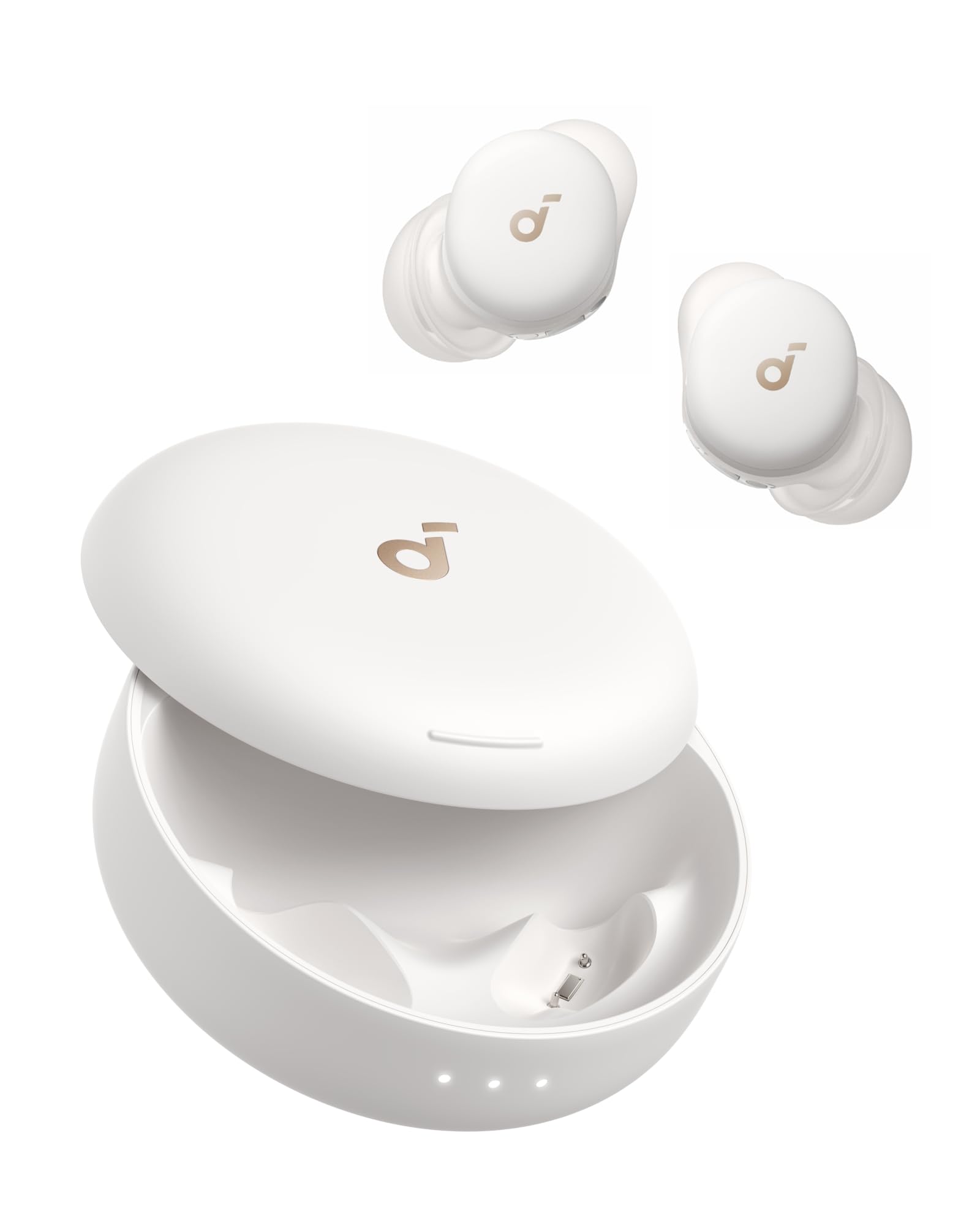 Soundcore Sleep A30 Auriculares para Dormir con cancelación de Ruido | Sistema adaptativo para bloquear ronquidos, comodidad al dormir de lado, hasta 45 h de reproducción