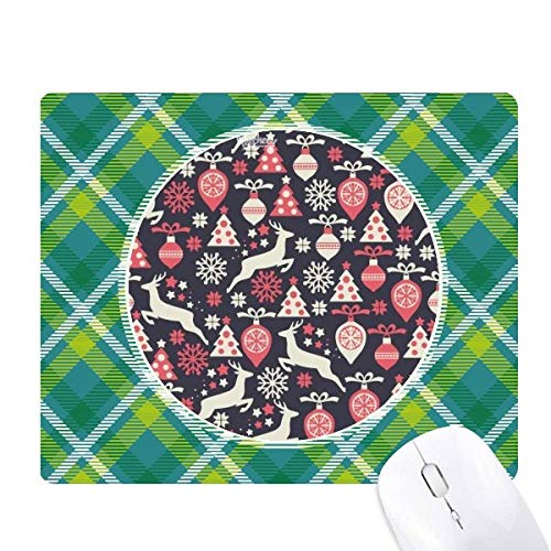 Deer sapin de noël tapis de souris vert au style pixel pour un cadeau de bureau original
