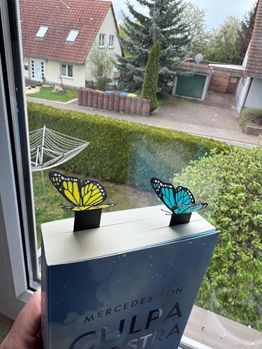 Image of Set of 6 Butterfly Bookmark - Assorted Colours | 3D Monarch Design | Eco-Friendly Bioplastic | Aesthetic Gift for Book Lovers, Women, Kids | Cute Bookmarks for Novels & Journals |