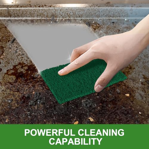 Image of AIDEA Heavy Duty Scouring Pads, Dish Scrubber Pads for Household and Kitchen, Multipurpose Scour Pads for Cleaning, 24 Pack, 5.5in*3.5in