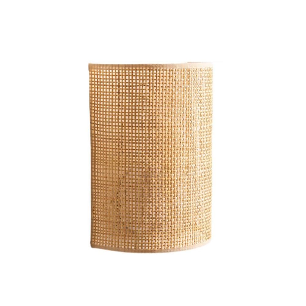Wisząca lampa sufitowa retro bambusowa lampa ścienna E27 kreatywna wewnętrzna drewniana ściana ręcznie pleciona rattanowa dom wiejski ściana do sypialni kuchni jadalni salonu dekoracja, B