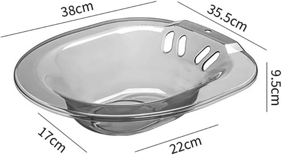 Sitz Bath Basin for and Postpartum Care Toilet Seat Fit 14.96X13.97X3.74In Comfortable Pain Relief Soak for Pregnant Women and Adults