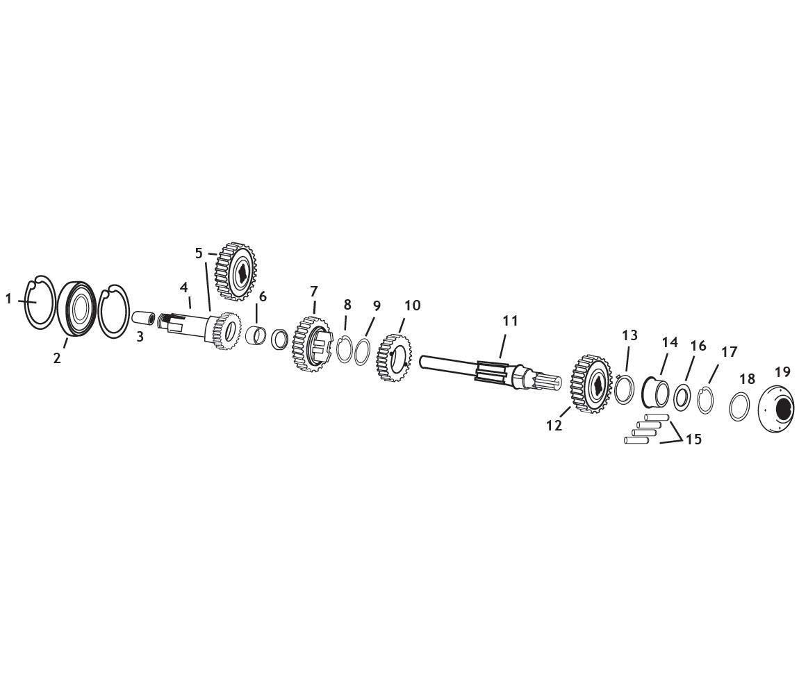 Andrews Mainshaft for Harley Davidson Ironhead 71-84