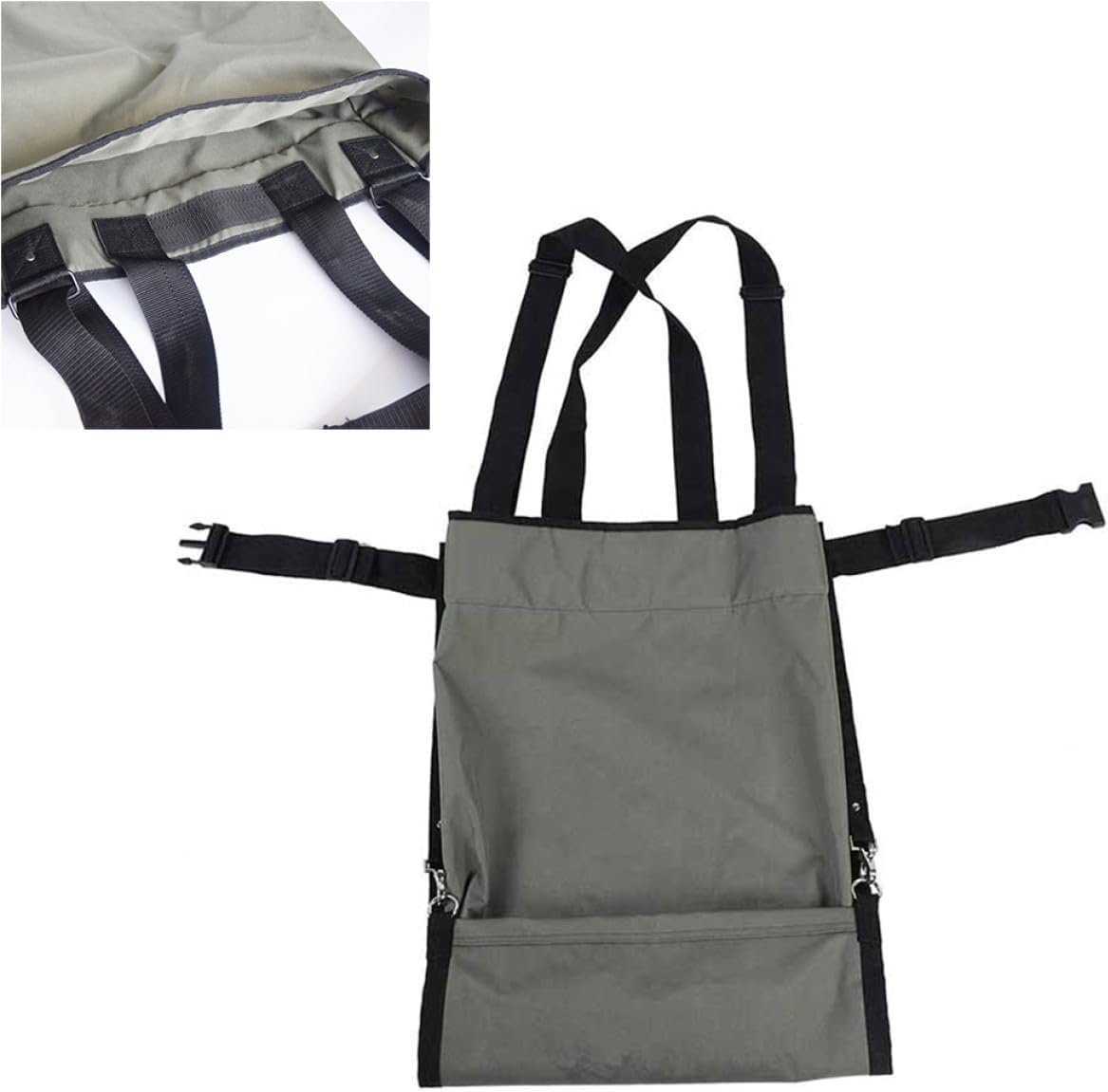 Adjustable Fruit Vegetable Picking Bag Harvest Storage Pouch Garden Picking Apron with Pouch for Outdoor Gardening and Fruit Harvesting Random Color