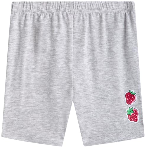 Image of Strawberry Shortcake Toddler Girls Bike Shorts Set - 2 Piece Graphic Shirt and Biker Shorts for Girls Cartwheel Dance (2T-6X)