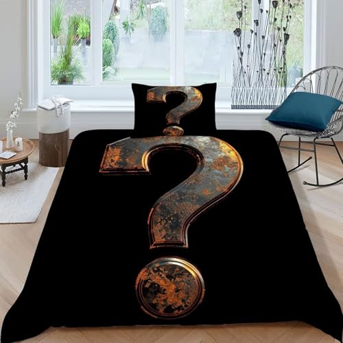 Housse de couette parure de lit microfibre marron 135x200cm