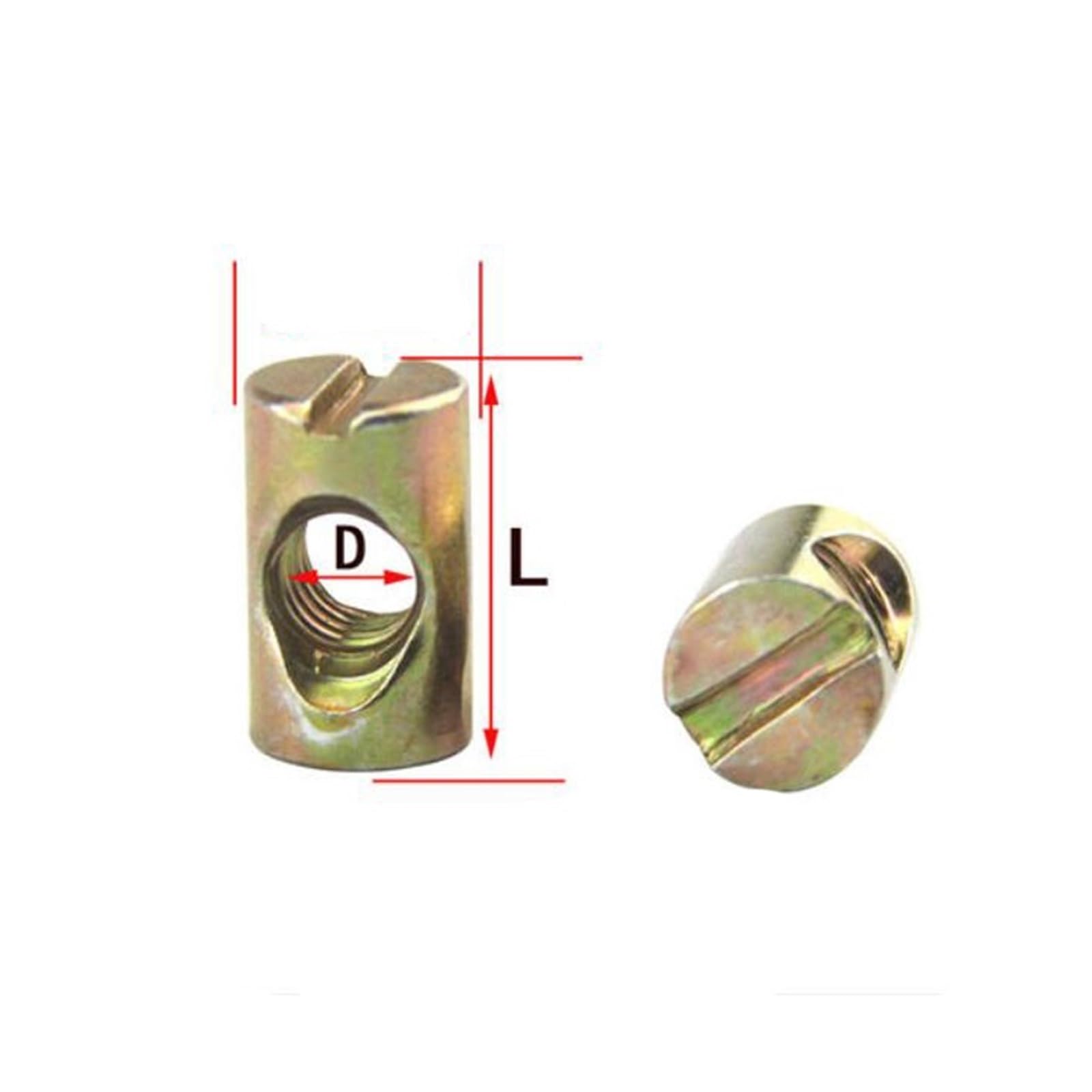 Nakrętki beczkowe do mebli, Śruby beczkowe, kołki krzyżowe, z łbem walcowym, z łbem walcowym, metalowe, M6 i M8, opakowanie 10–30 sztuk(M6x12mm 30pcs)