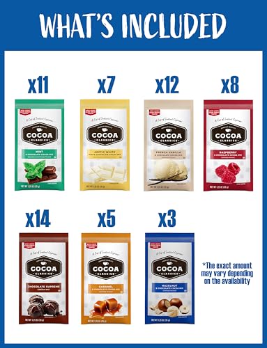 image for BLUE RIBBON, Land O'Lakes Hot Cocoa Mix (60 Count) 7 Flavors Gifts for