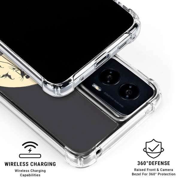 Skinit Clear Phone Case Compatible with Moto G Power 5G (2024) - Officially Licensed Disney The Nightmare Before Christmas Jack and Sally Meant to Be Design