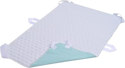 ECONAZOLE Almohadillas de cama para posicionamiento de incontinencia, protector de colchón lavable con 6 asas, almohadillas impermeables
