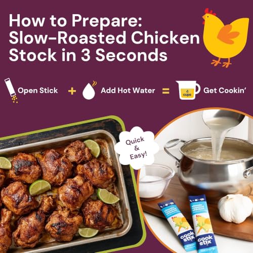 Image of Chicken Stock Variety Pack, Bouillon Alternative, 1 Packet = 3 Cups Broth