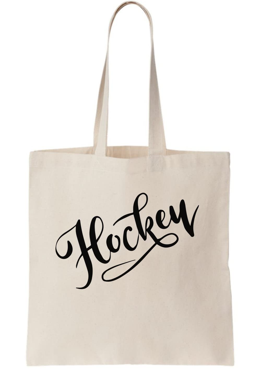 Hockey Handwriting Canvas Tote Bag