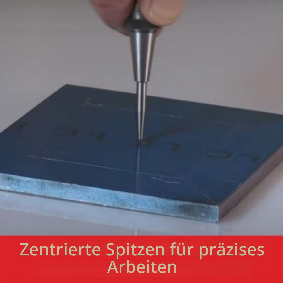 Starrett S117PC Körner Set, 1/16", 5/64", 3/32", 1/8", 5/32" Durchmesser, im Kunststoffkoffer