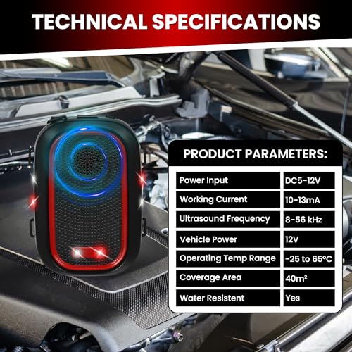 Image of MAK7 Car Rat Repellent Device | Ultrasonic Rat Killer & Pest Control | Effective Rodent Repellent for Car Engine | Smart & Reliable Rat Repel for Home & Garage [CE Certified][2025 Model]