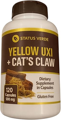 Uxi amarillo + garra de gato - 120 cápsulas 500 mg  Suplemento dietético