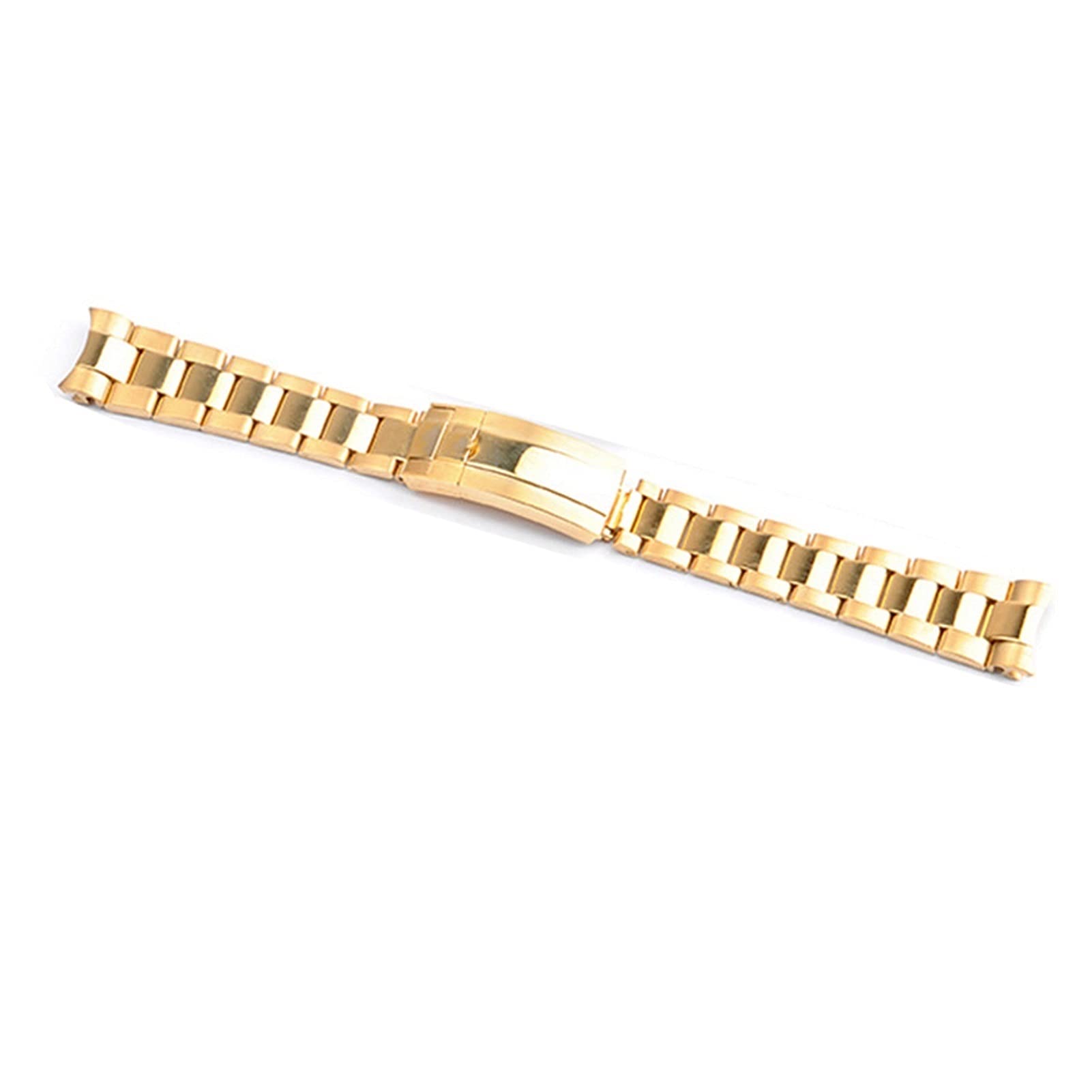 Bracelet de Montre en métal et Acier Inoxydable, Bracelet à Boucle Papillon à dégagement Rapide, extrémité incurvée, Accessoire de Montre 20 21 mm