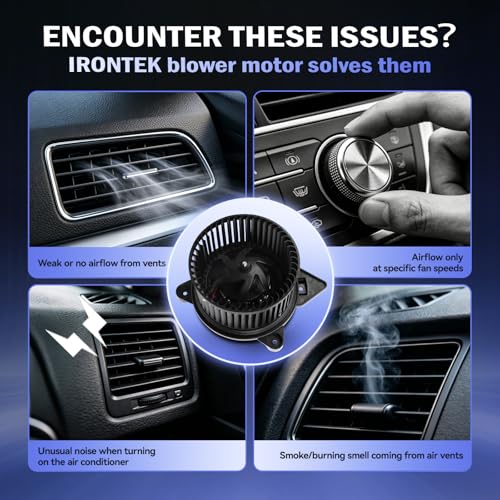 Image of IRONTEK Blower Motor Fan 700167 Compatible for Chrysler 2007-2009 Aspen,for Dodge 2004-2009 Durango