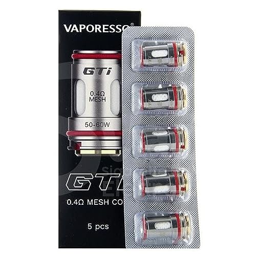 Vaporesso GTi Mesh Coil 0.2ohm 0.4ohm | 5pcs Original Vaporesso Head Vaporizer For E Cigarette iTank Pod Target 100 Target 200 Target 80 Kit (GTi Mesh coil 0.4ohm)