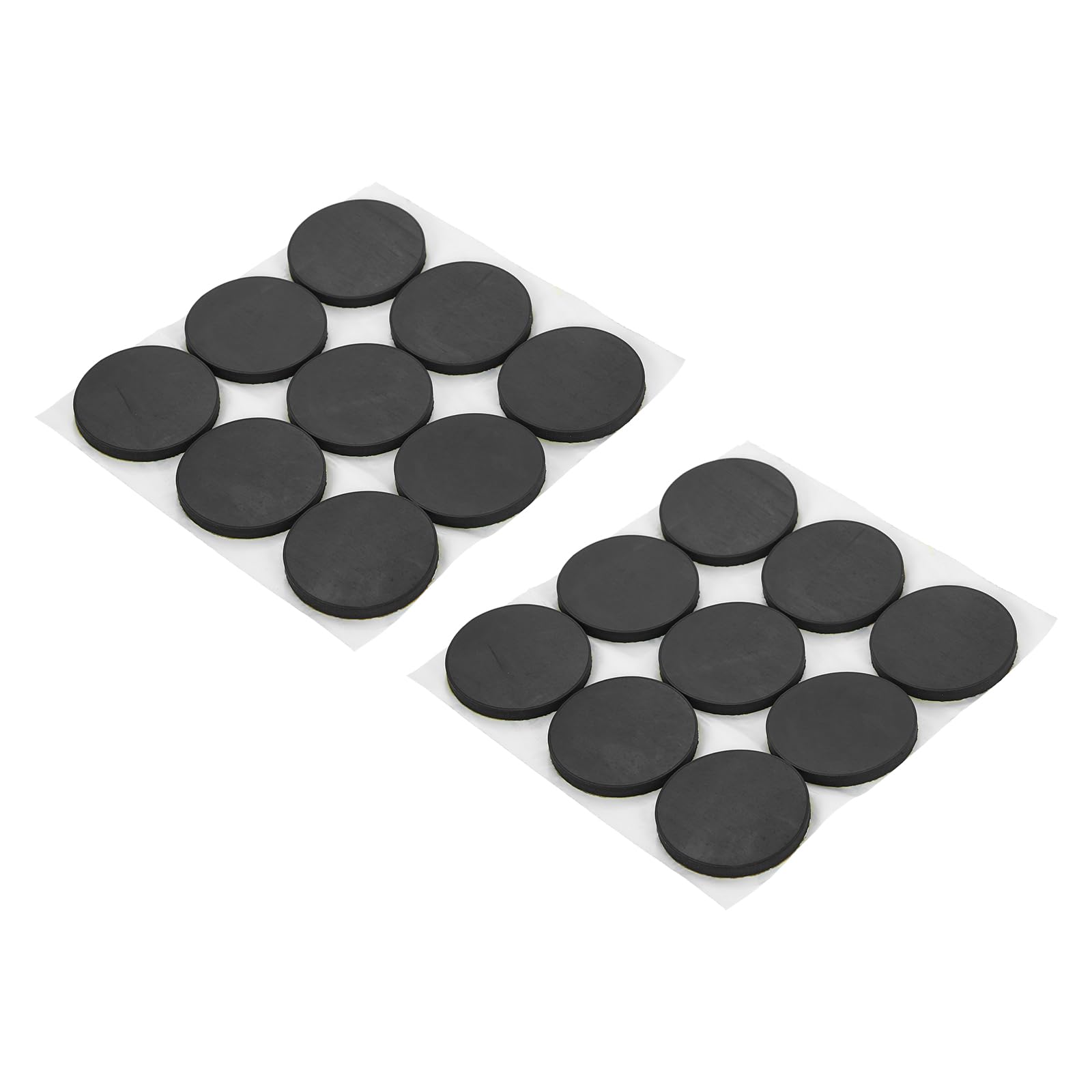 PATIKIL Non Slip Furniture Pads 1-3/8" (35mm x 3mm), 16 Pcs Adhesive Backed Round Rubber Feet Anti-Scratch Rubber Furniture Grippers for Hardwood Floor Electronics Bed Drawers DIY